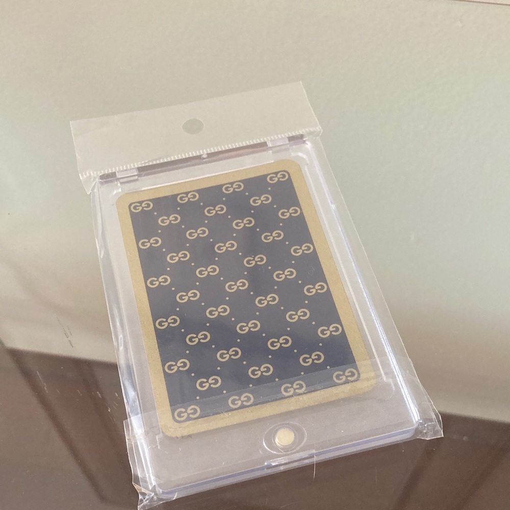 Gucci Gold and Black Designer Playing Card